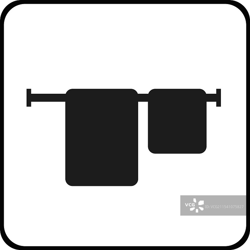 浴室毛巾架的图标图片素材