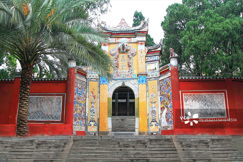 重庆市奉节县万里长江“白帝城”风光图片素材