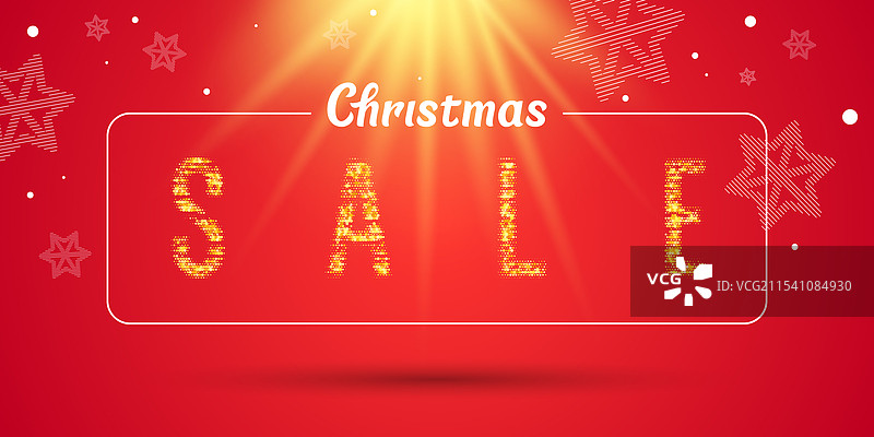 圣诞促销横幅 红色图片素材