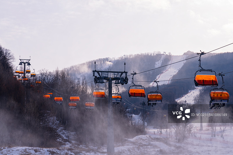 吉林省吉林市松花湖滑雪度假区图片素材