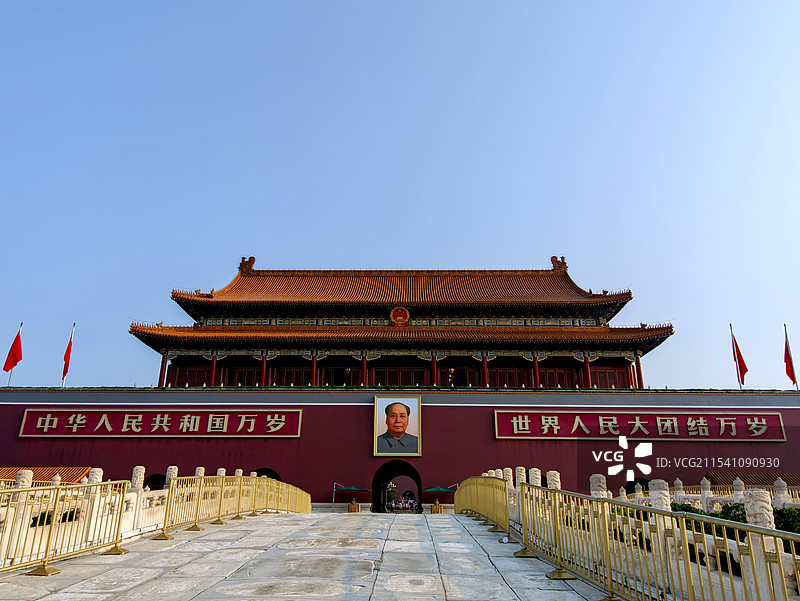 天安门正面图图片素材