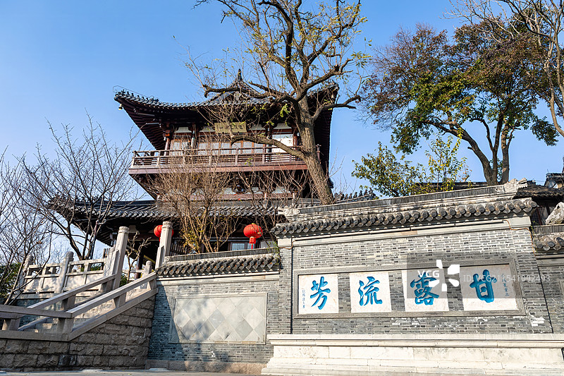 江苏省镇江北固山风景区的秋天风光图片素材