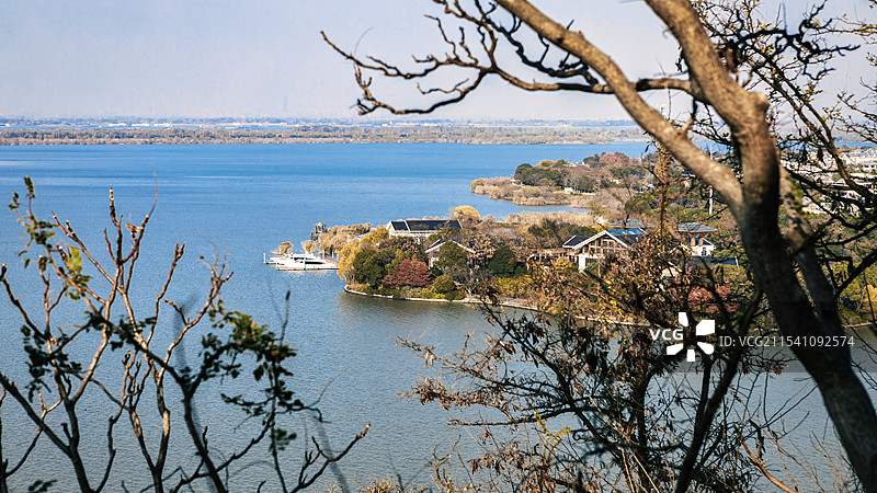 江苏省镇江北固山风景区的秋天风光图片素材