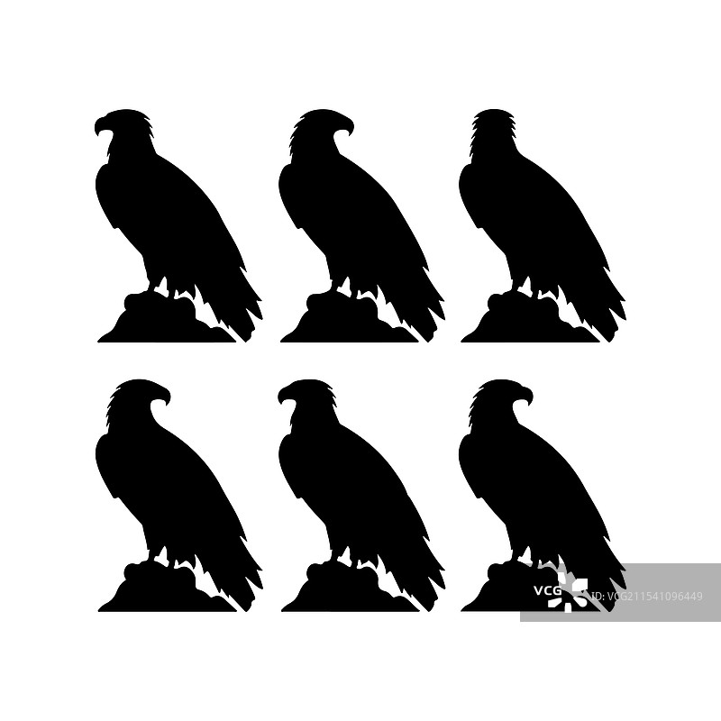鹰的剪影设计图片素材