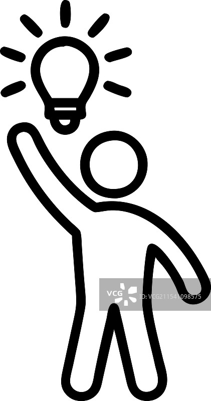 简单的人形，单手举起图片素材