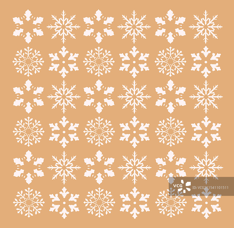 圣诞雪花图案纹理图片素材