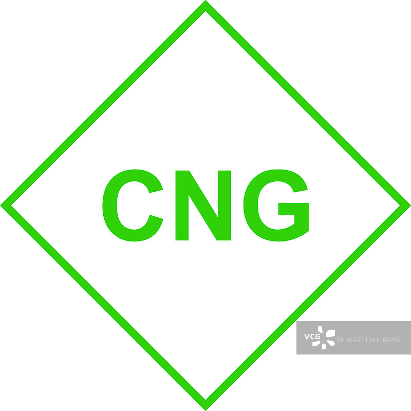 压缩天然气绿色标志图片素材