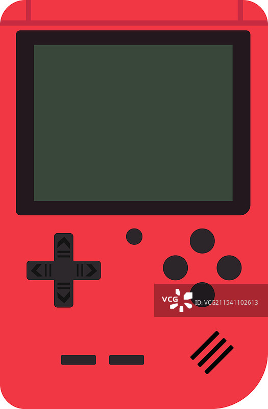 便携式红色视频游戏掌机图片素材