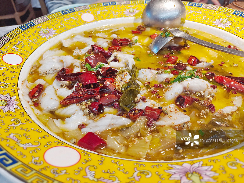 传统特色川菜酸菜鱼图片素材