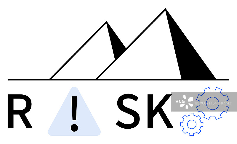 突出风险管理的概念设计图片素材