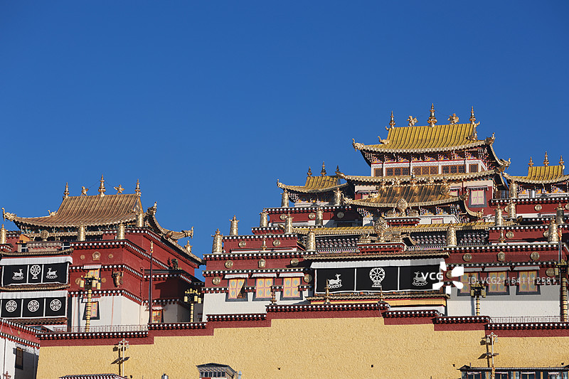 迪庆香格里拉松赞林景区图片素材