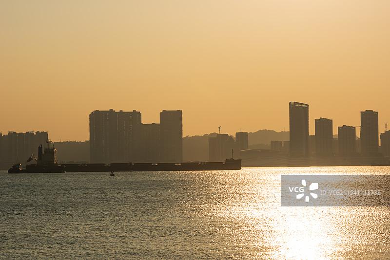 东莞虎门镇海航运输城市风光图片素材