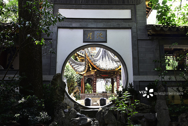 云南大理张家花园古建筑图片素材