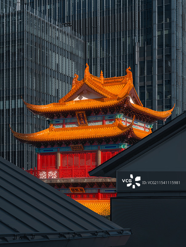 古今同框的无锡崇安寺图片素材