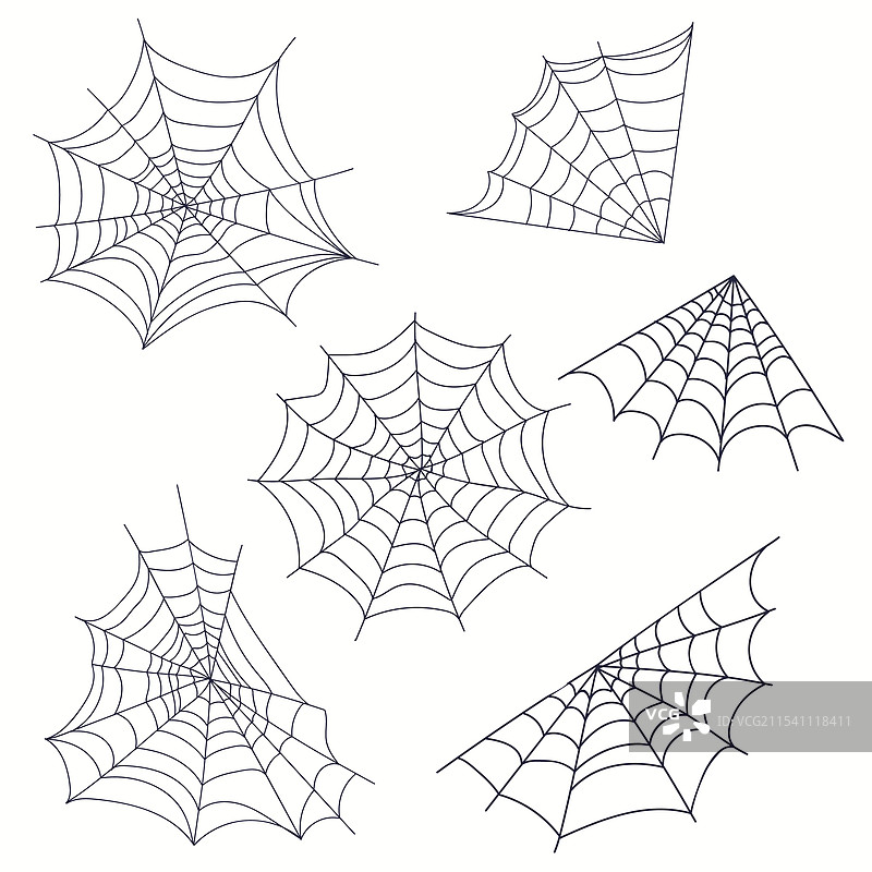 蜘蛛网线条图形集合图片素材