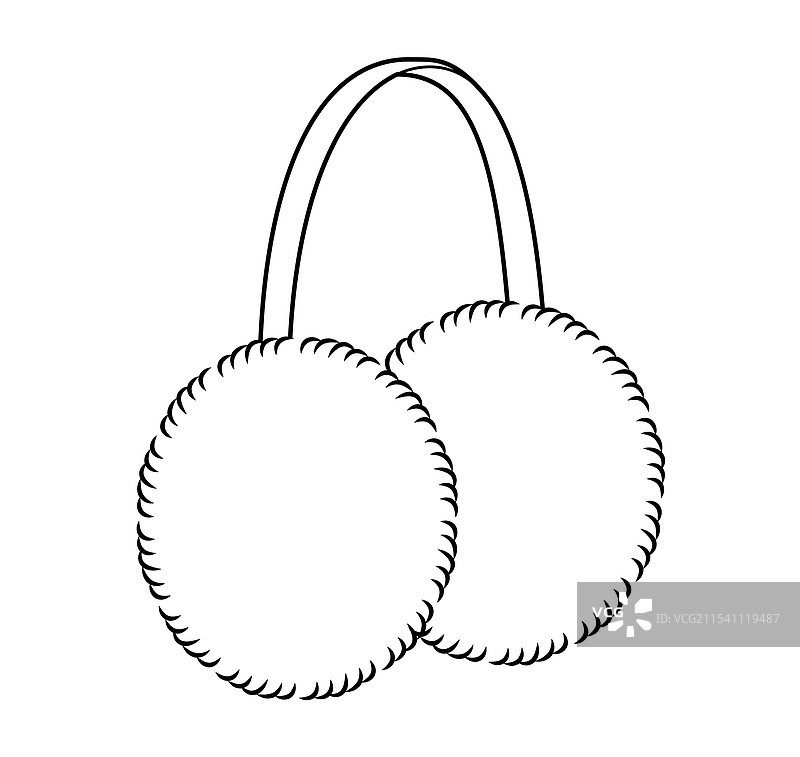 毛绒耳罩时尚头饰服装图片素材