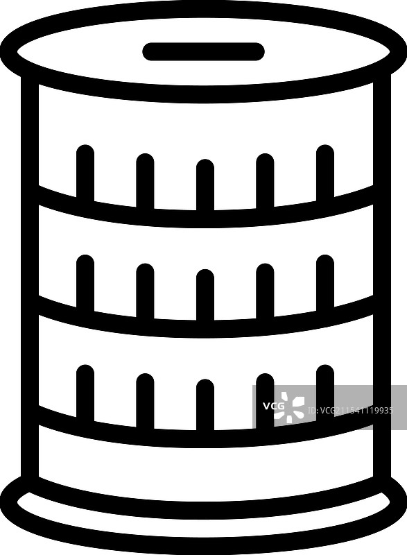 汽车服务线条图标 汽车滤清器 简约设计图片素材
