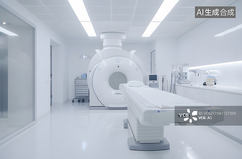 【AI数字艺术】医院里放射科的核磁共振仪器图片素材