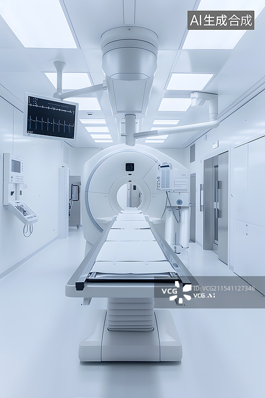 【AI数字艺术】医院里放射科的核磁共振仪器图片素材