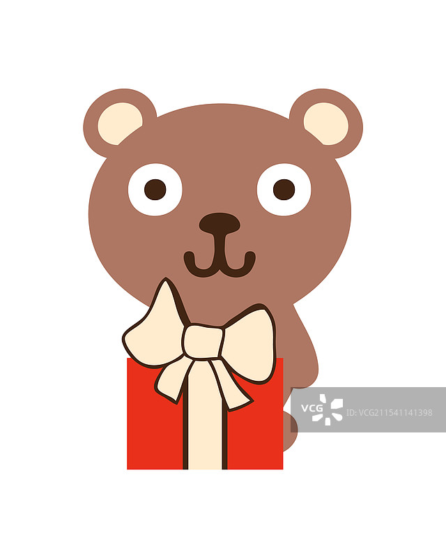 快乐的泰迪熊与生日礼物图片素材