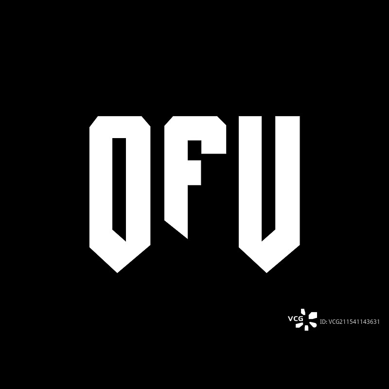 ofu字母标志设计，适用于科技公司ofu图片素材