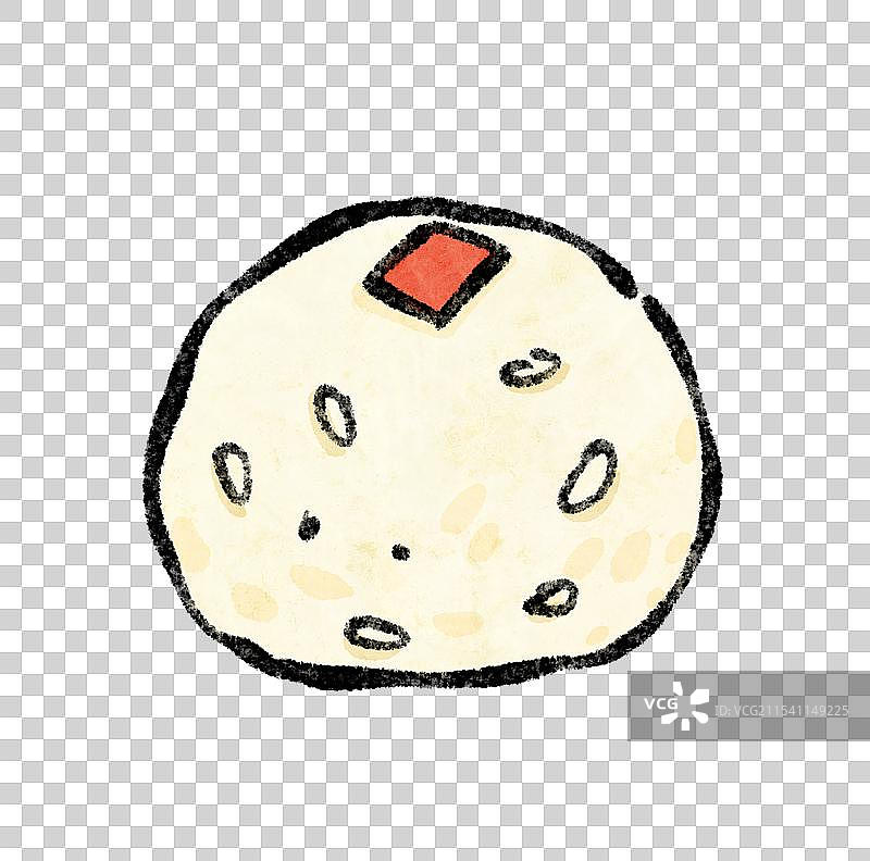 国风北京美食插画-艾窝窝图片素材