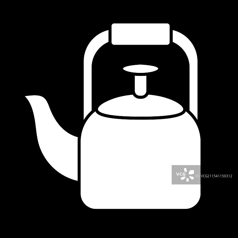 白色水壶轮廓图片素材