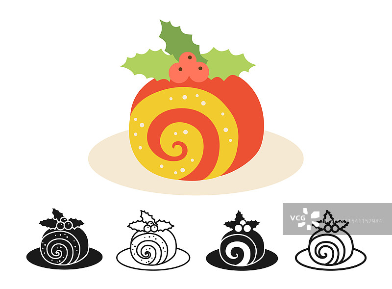 圣诞蛋糕图标设计符号新年图片素材