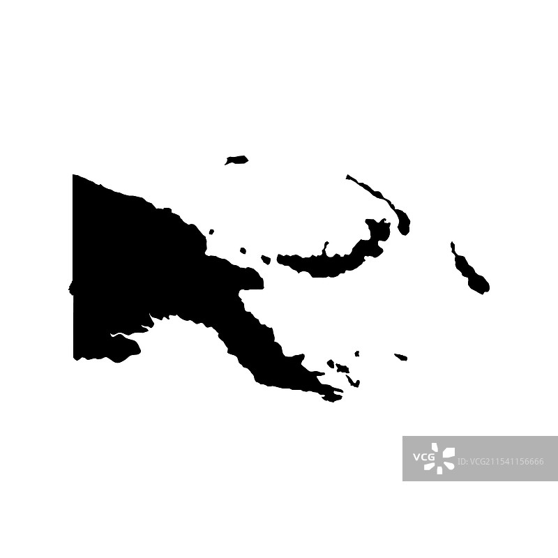 巴布亚新几内亚地图图标图片素材