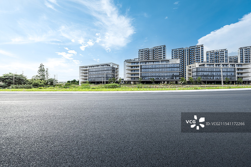 城市道路和建筑图片素材