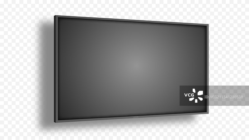 带阴影效果的3D空白显示器图片素材