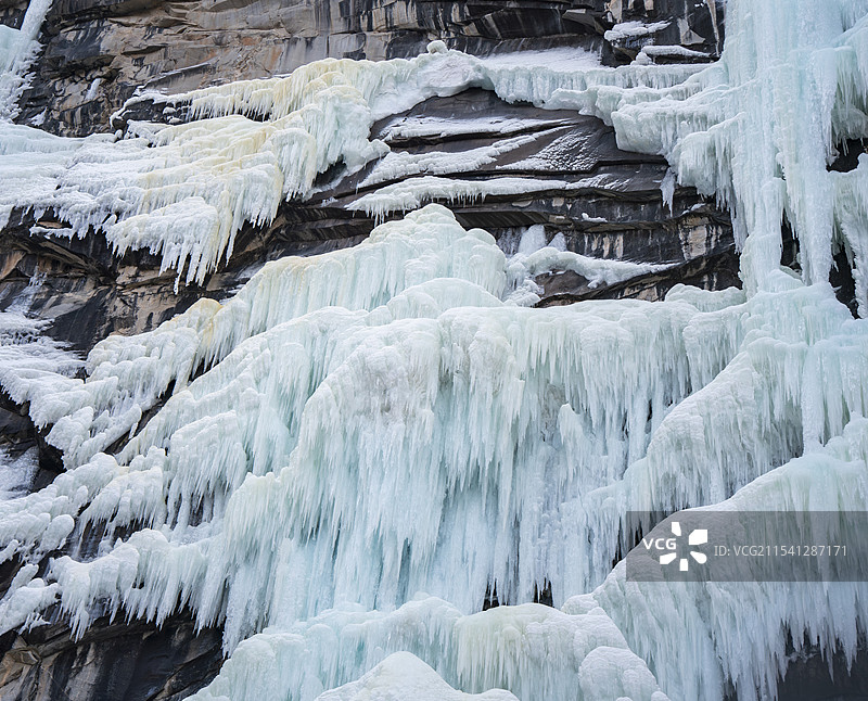 冬日绚丽水晶-密云天仙瀑冰瀑图片素材