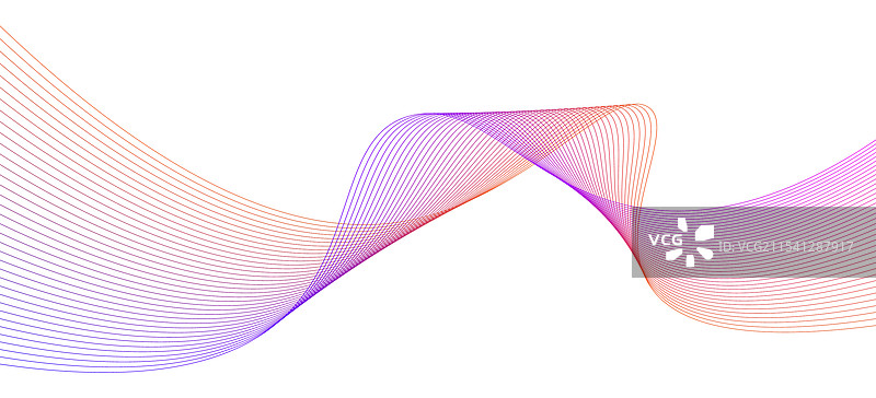 白色背景上的渐变波纹图案图片素材