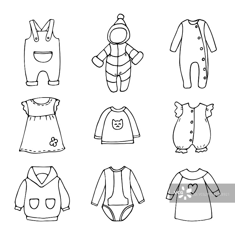 儿童服装图片素材