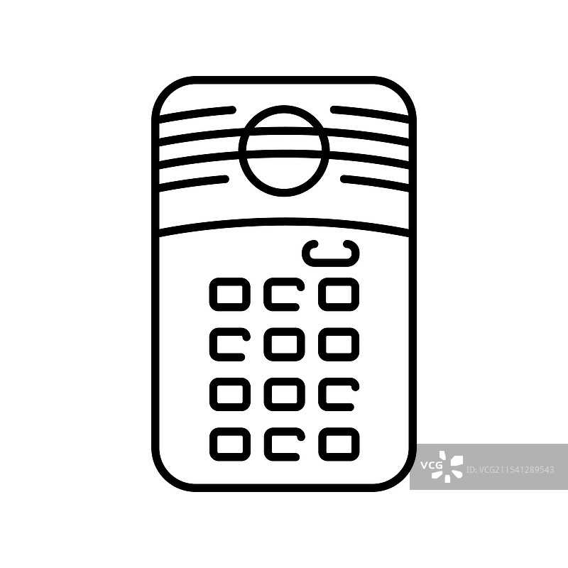 黑色线条图标的键盘图片素材
