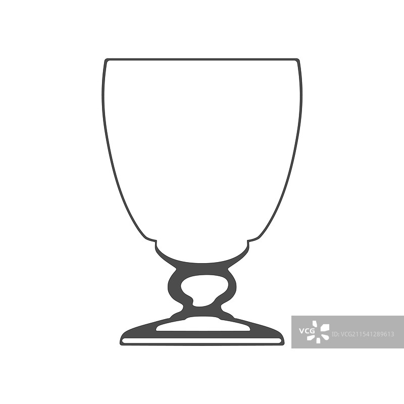 孤立在白色背景上的酒杯标志图片素材