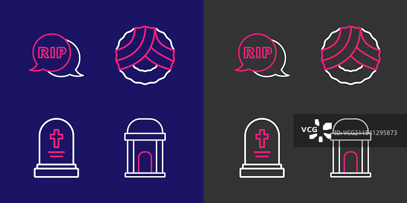 古老的墓碑和纪念碑旁的墓地图片素材