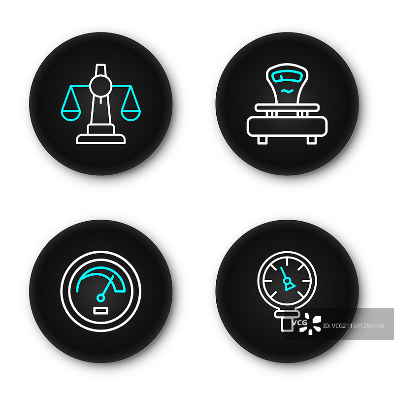 设置水表速度计的刻度线压力图片素材