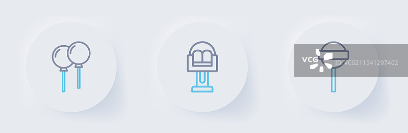 旋转木马上的棒棒糖吸引力图片素材