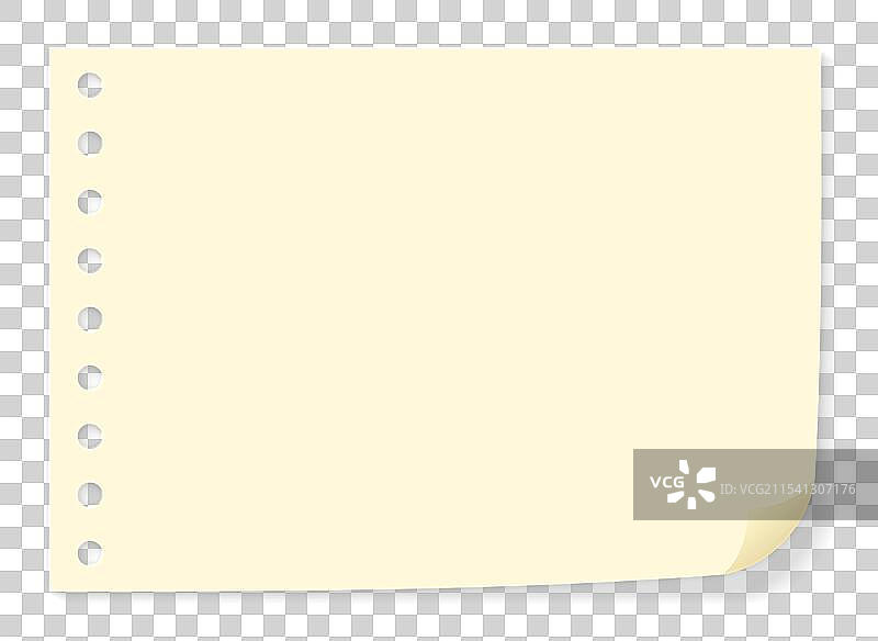 空白的便签纸办公文具用品装饰插画元素图片素材