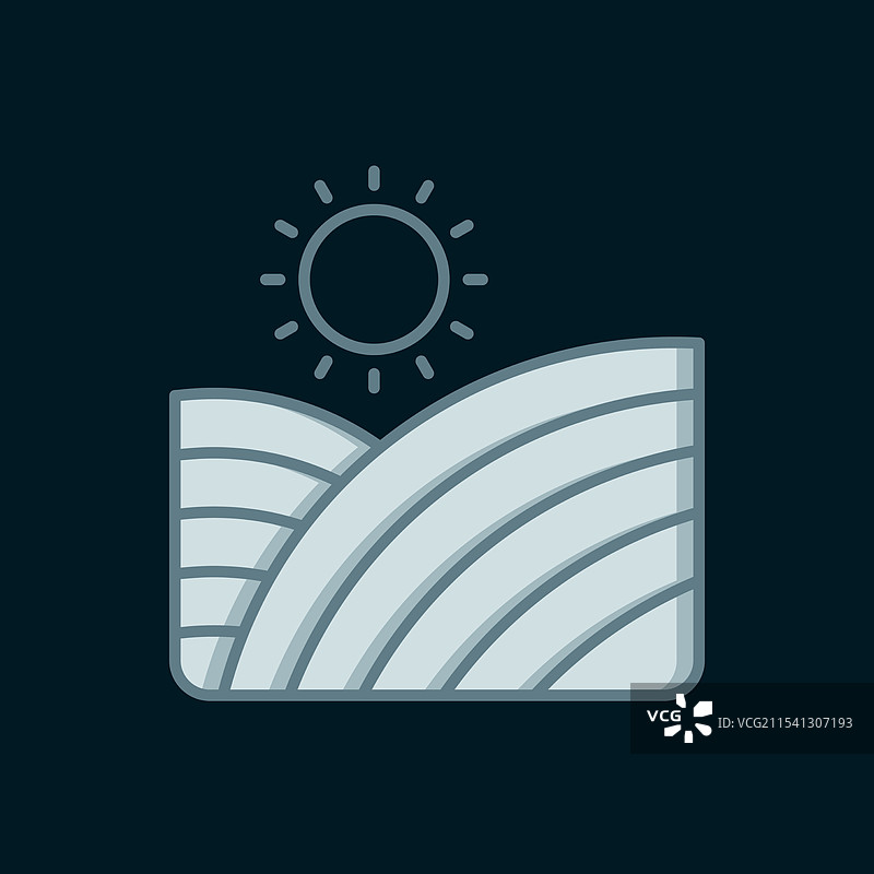 葡萄园葡萄山丘农场图标图片素材