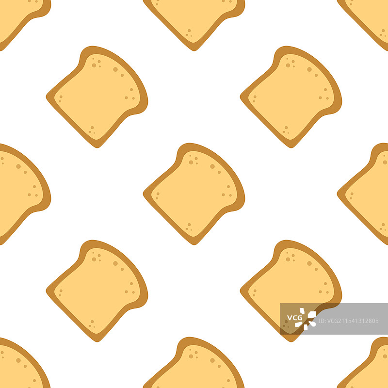 切片吐司面包无缝图案图片素材