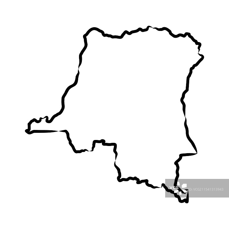 刚果民主共和国政治地图图片素材