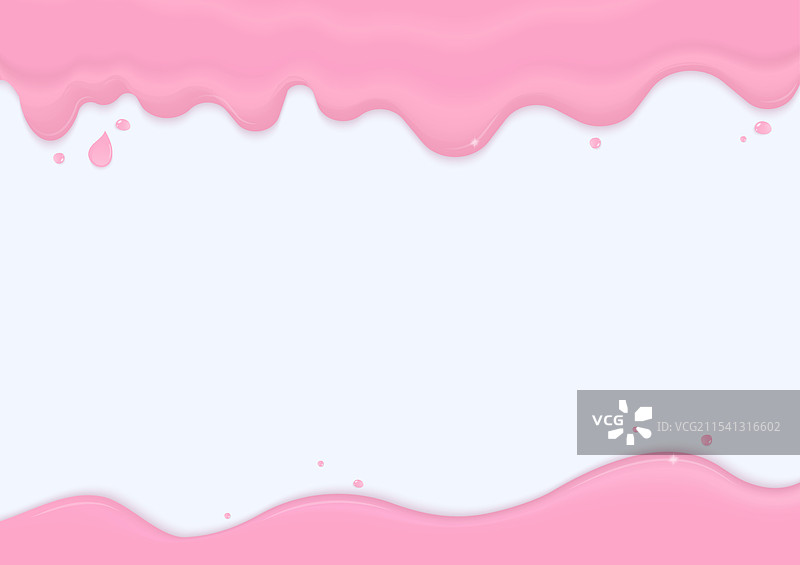 融化并溅起的粉色光泽液体图片素材