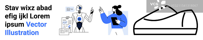 商业沟通中的人工智能图片素材