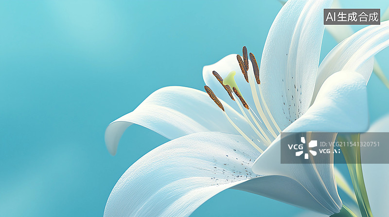 【AI数字艺术】香水百合特写图片素材