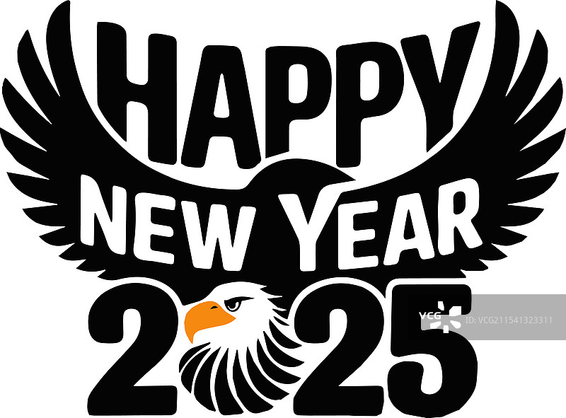 2025新年快乐T恤设计-19图片素材