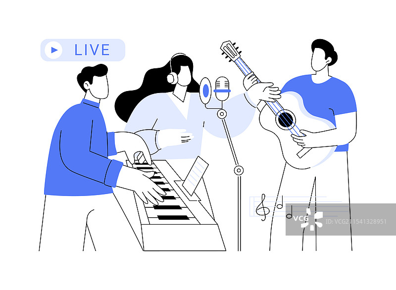 录制孤立的卡通动画图片素材