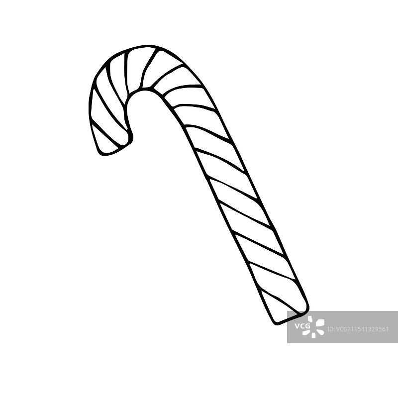 手绘圣诞糖果图片素材