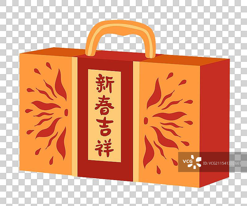 春节新年礼物礼品礼盒年货包装元素图片素材
